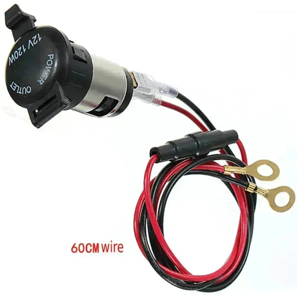 12v Universal Car Power Plug Female Socket Output Auto Cigarette Lighter Ignition 20mm