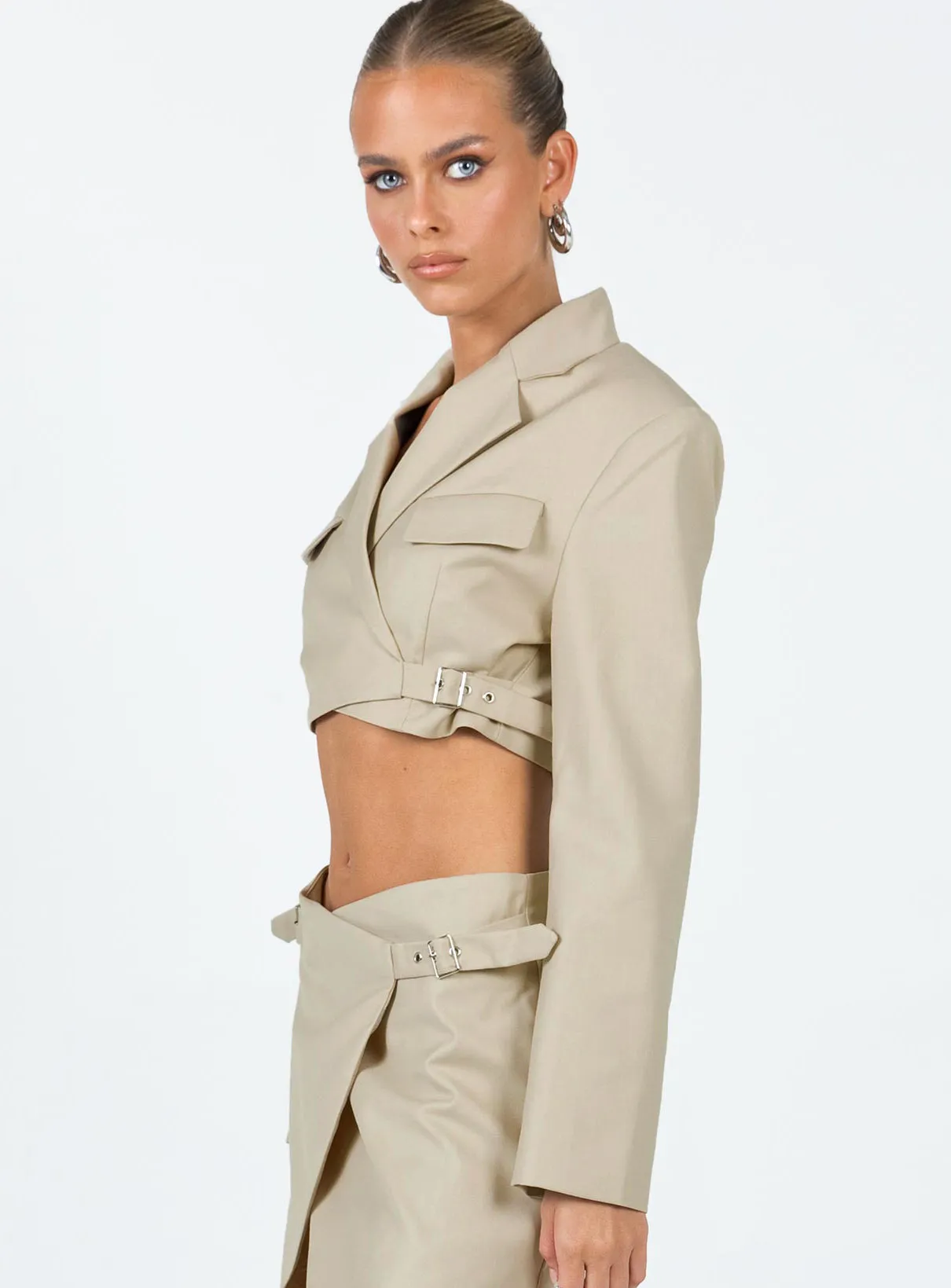 Anja Cropped Blazer Camel