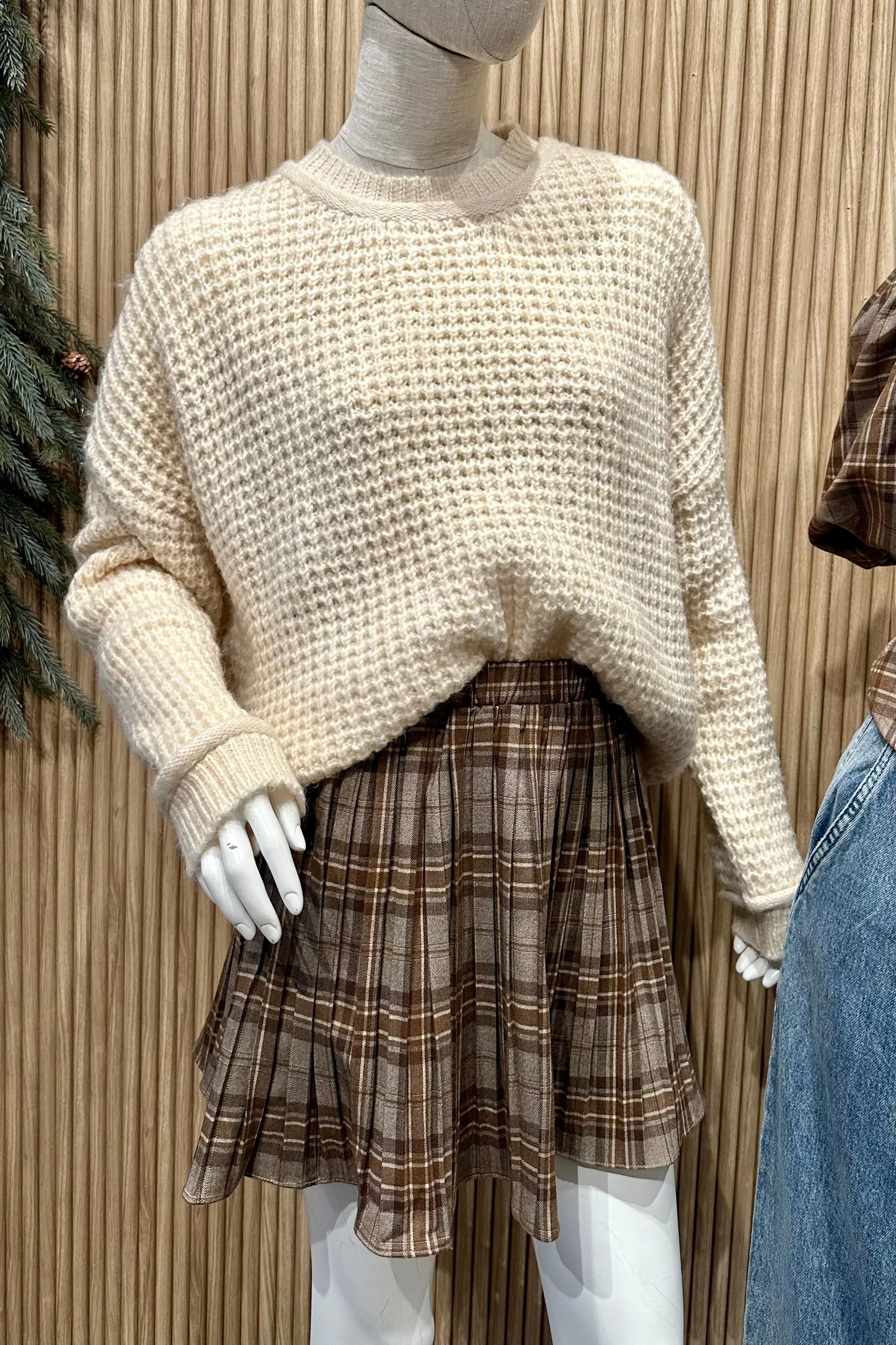 ARIA PLAID SKIRT