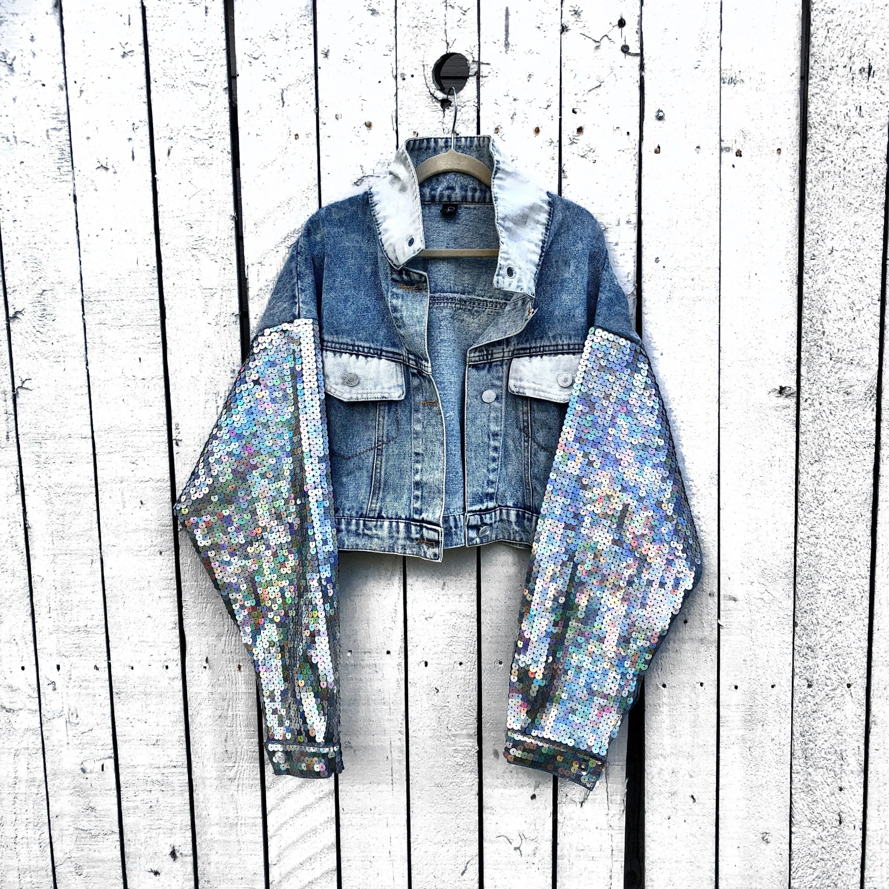 'BEST B*TCH' DENIM JACKET SET