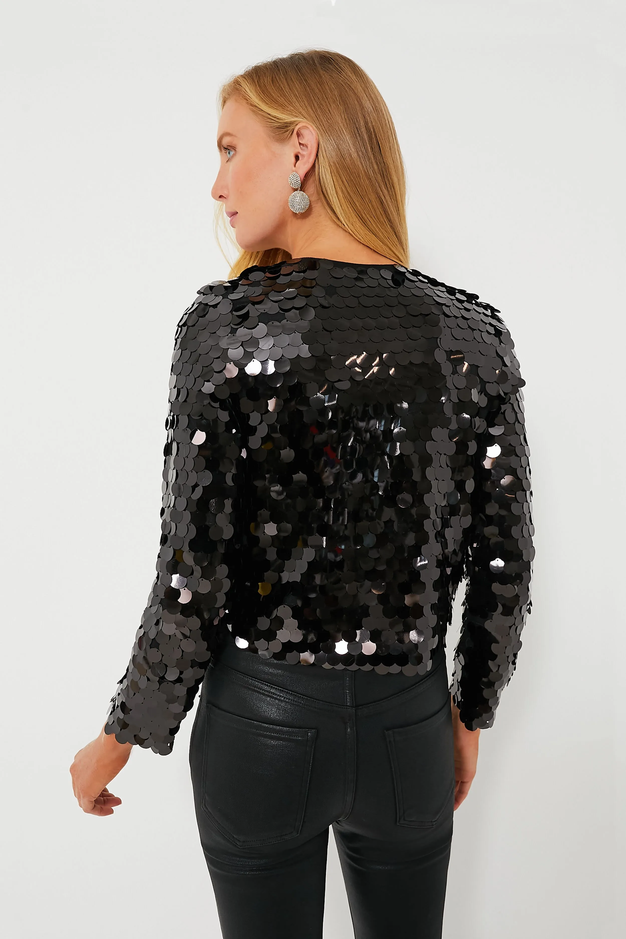 Black Sequined Dazzle Jacket