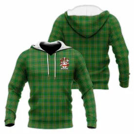 Bradley Irish Clan Tartan Knitted Hoodie with Coat of Arms