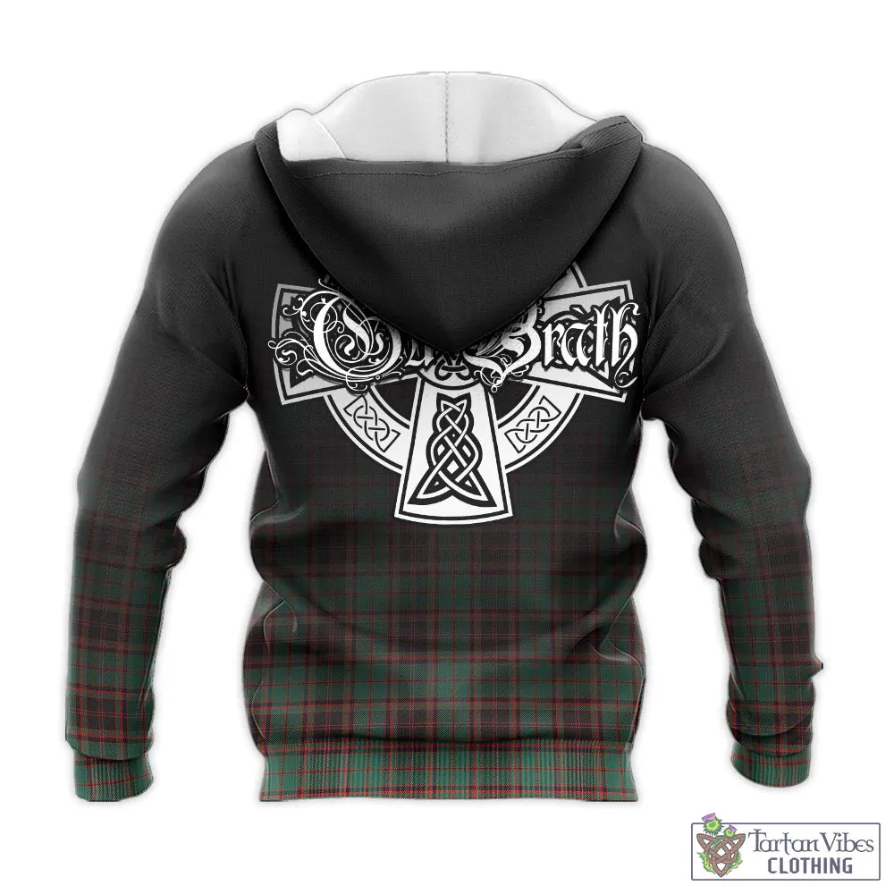 Buchan Ancient Tartan Knitted Hoodie Featuring Alba Gu Brath Family Crest Celtic Inspired