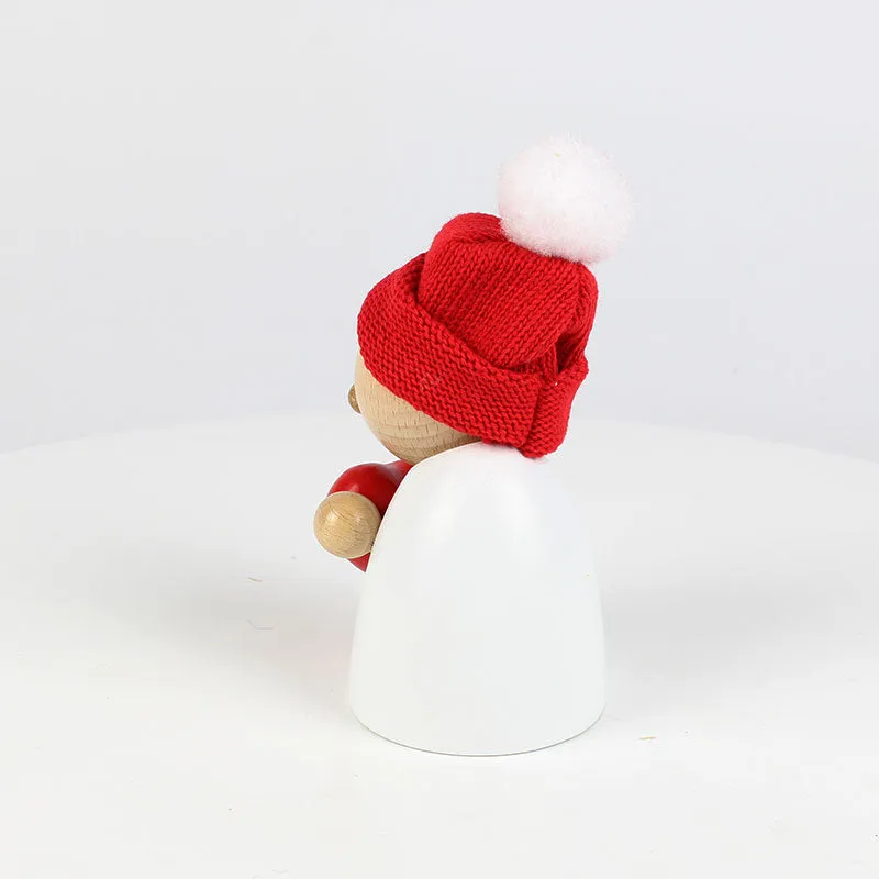 Clumsy Mini Valentine with fabric beanie and big bobble