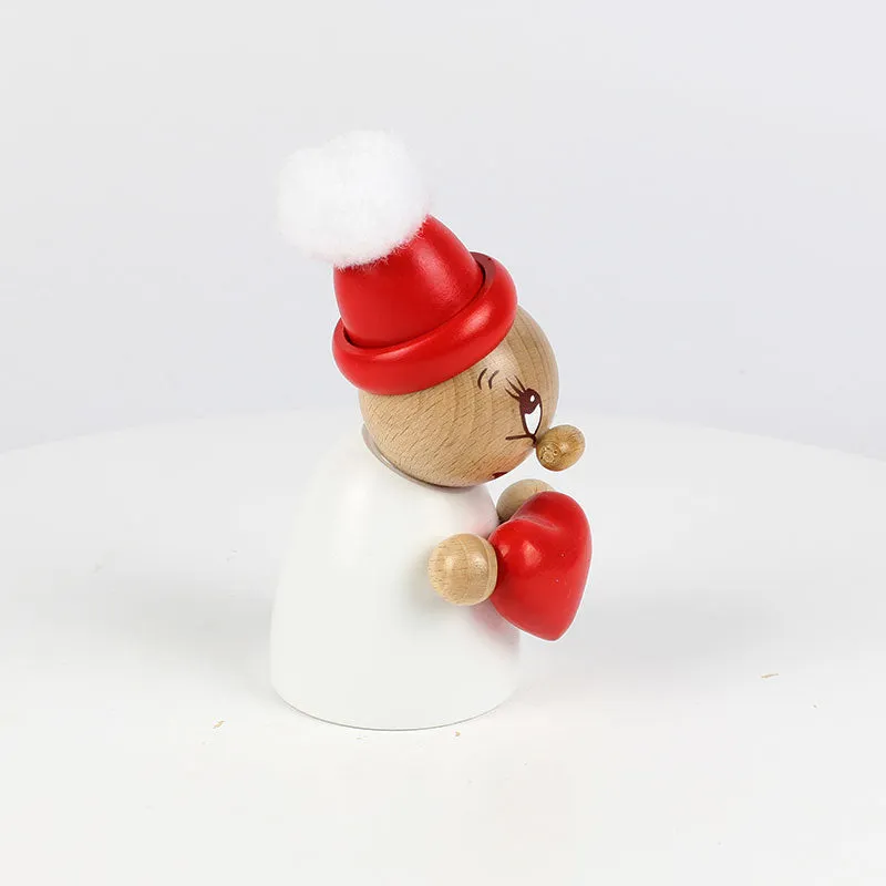 Clumsy Mini Valentine with wooden beanie and big bobble