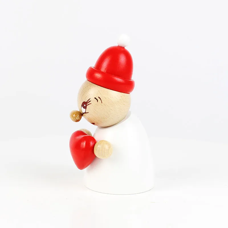 Clumsy Mini Valentine with wooden beanie and small bobble