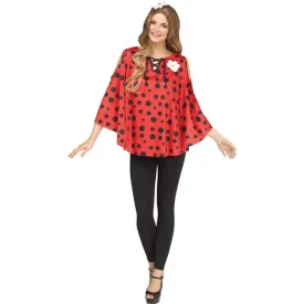 Costume femme poncho coccinelle