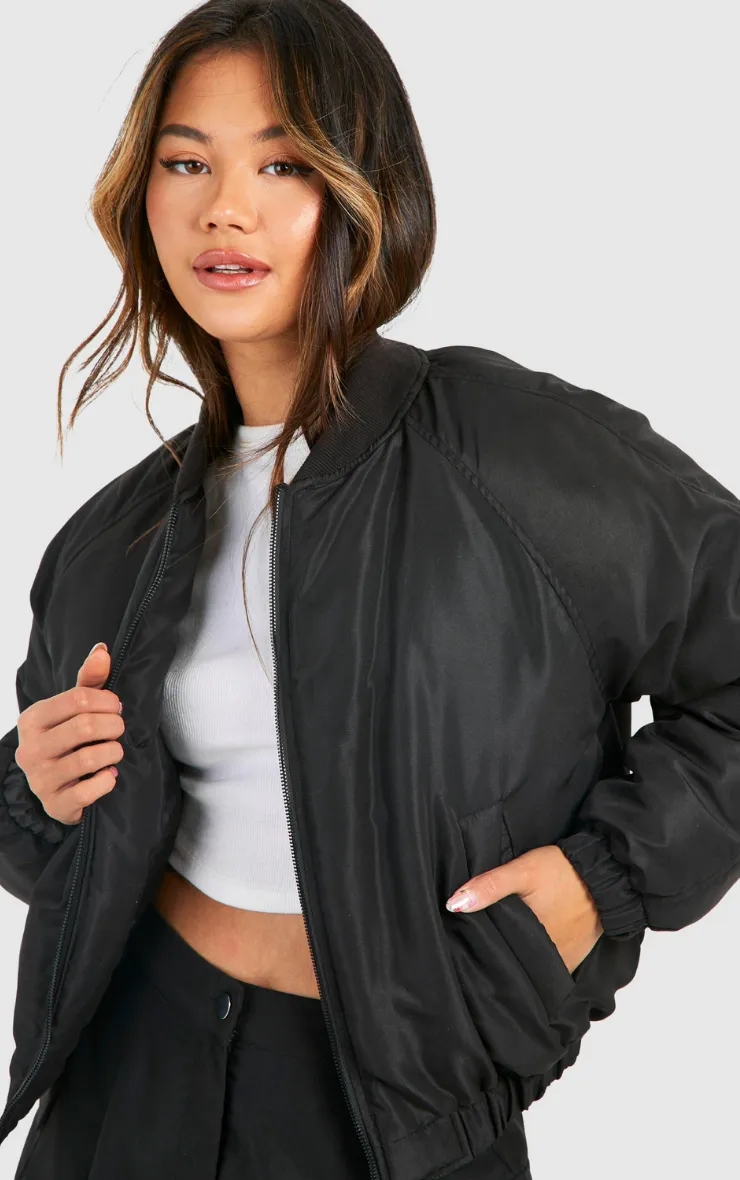 CROPPED BOMBER JACKET