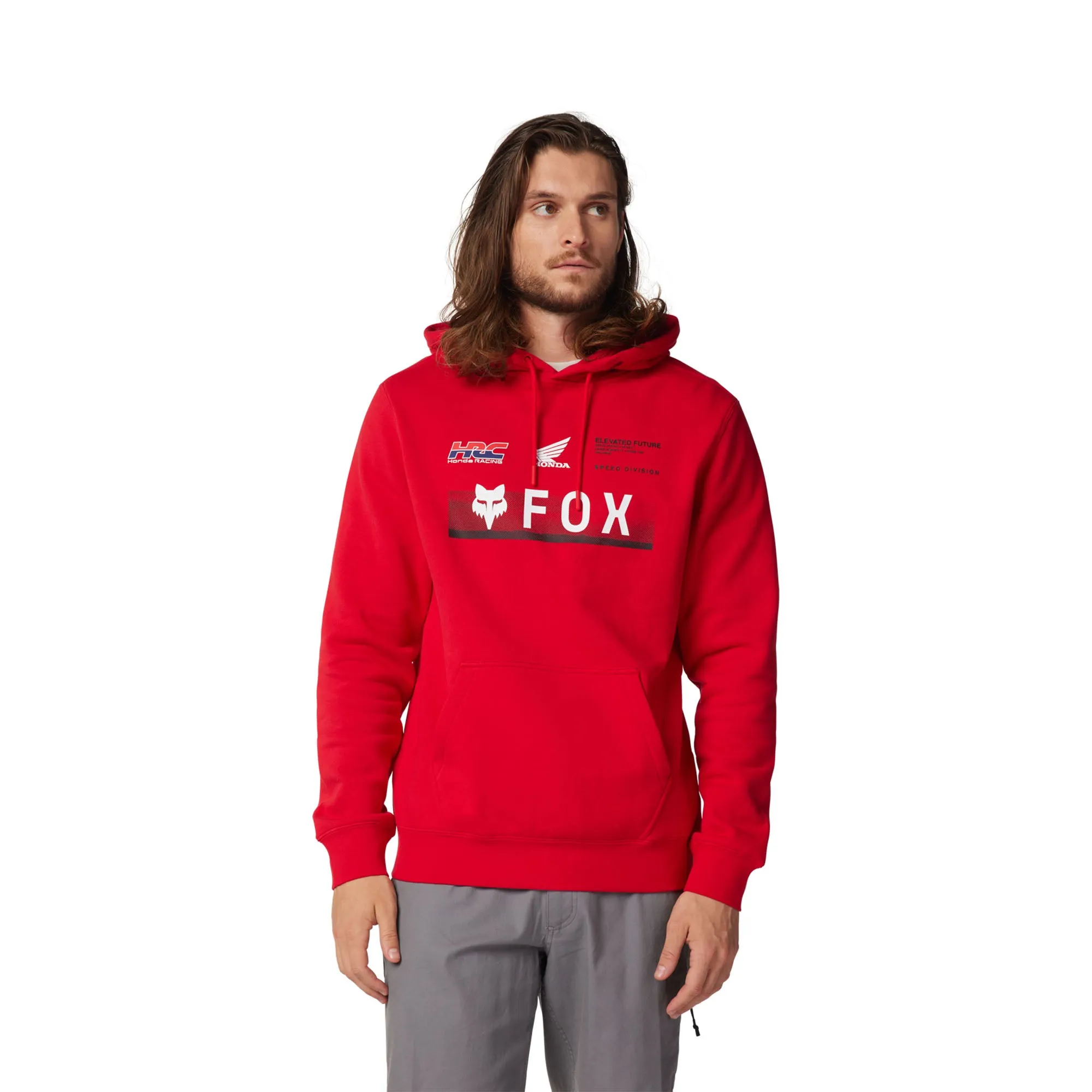 Fox Racing Fox x Honda Pullover Hoodie Flame Red