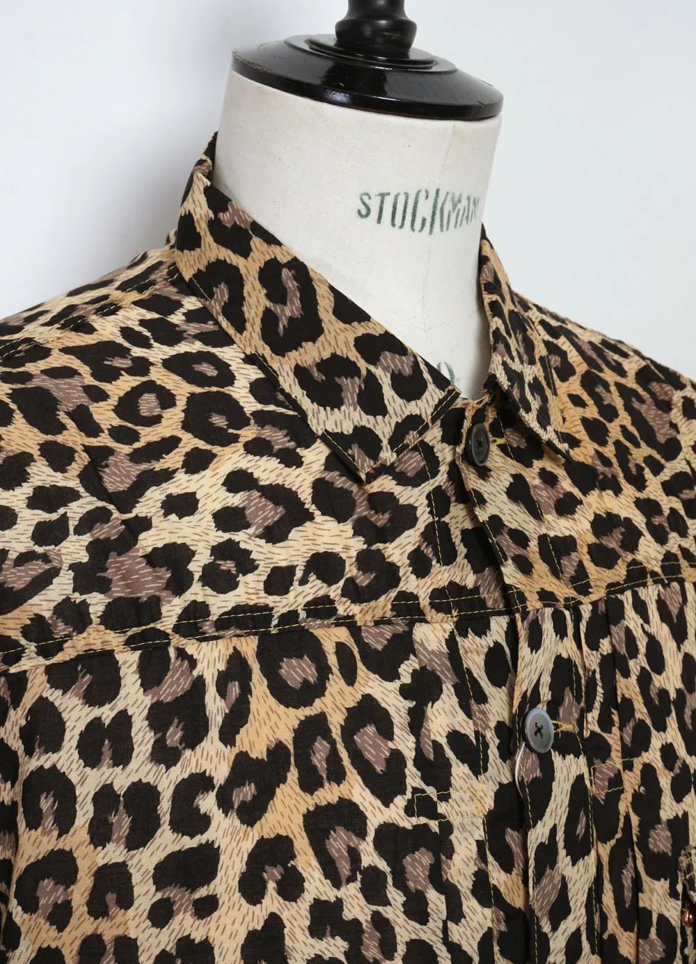 GAUZE 1st JKT | Lightweight Shirt Jacket | Leopard