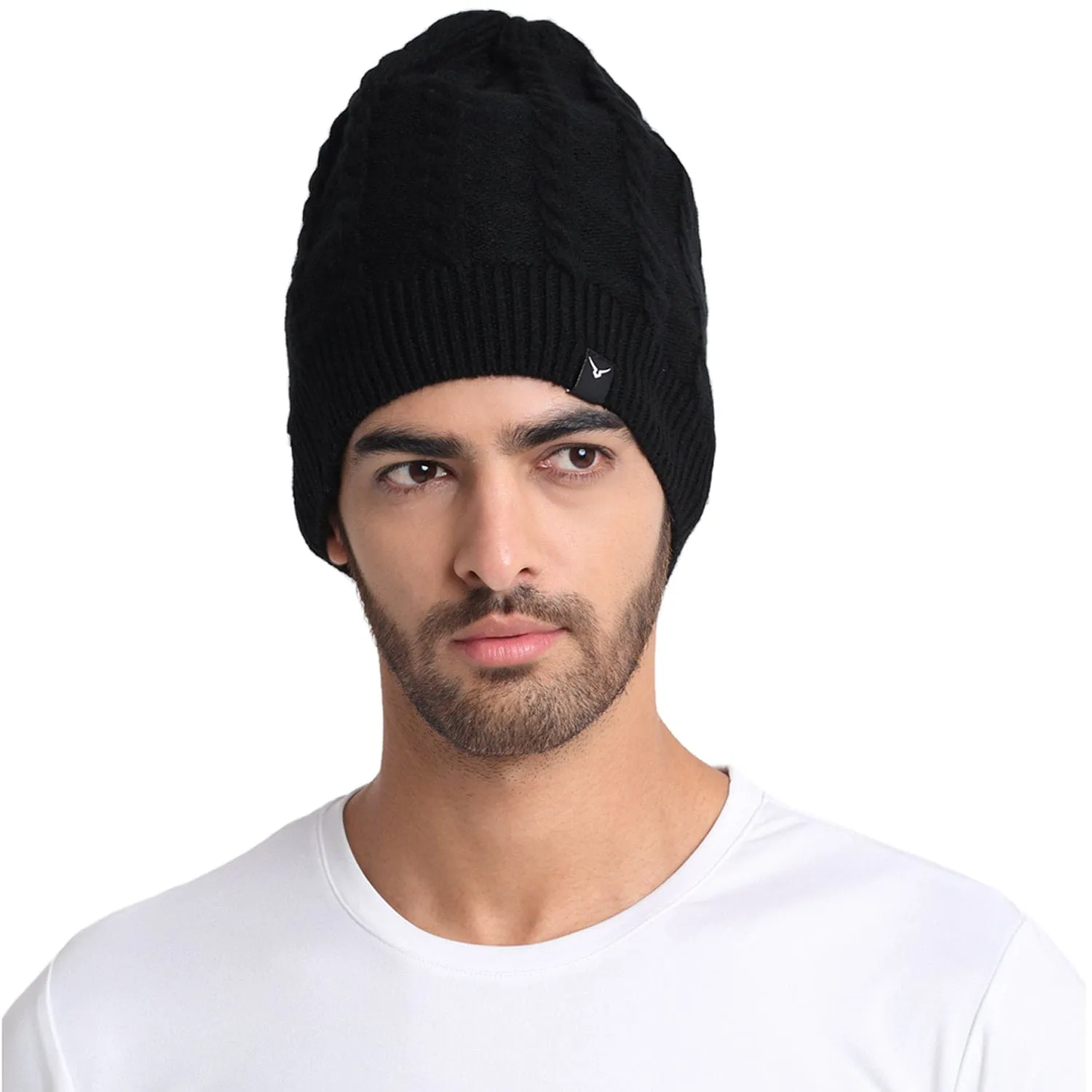 Invincible Unisex Winter Woolen Beanie Cap for Men & Women