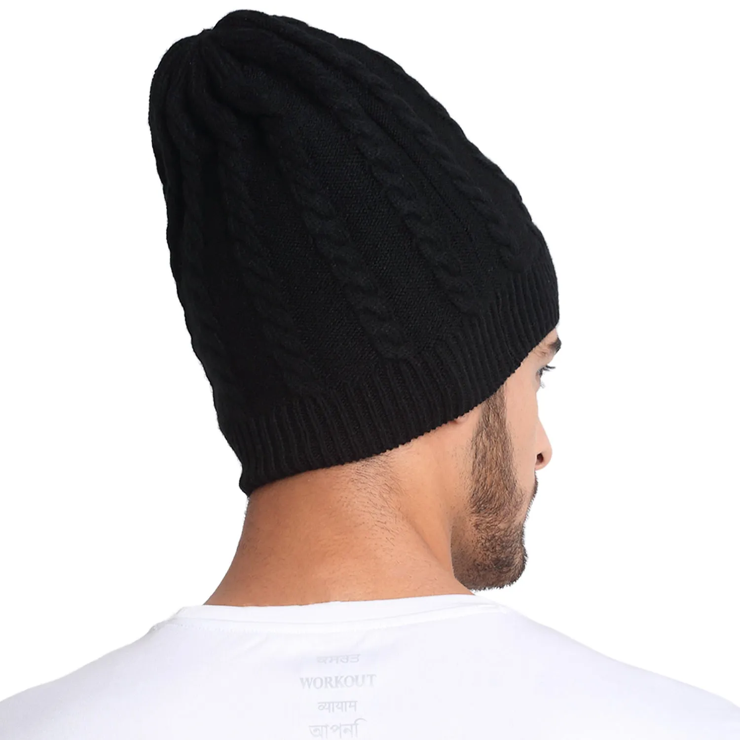 Invincible Unisex Winter Woolen Beanie Cap for Men & Women