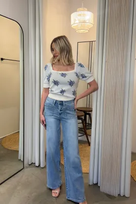 JENNA WIDE LEG DENIM JEANS