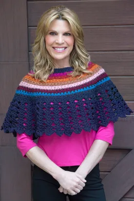 Lace Edged Poncho Pattern (Crochet) - Version 2