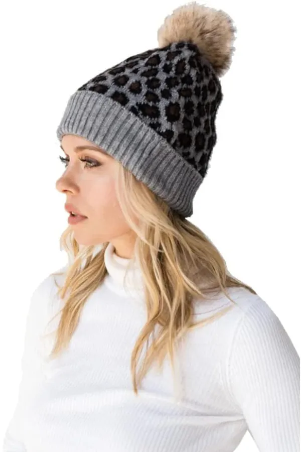 Leopard Print Beanie