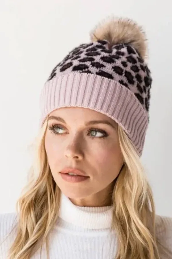 Leopard Print Beanie