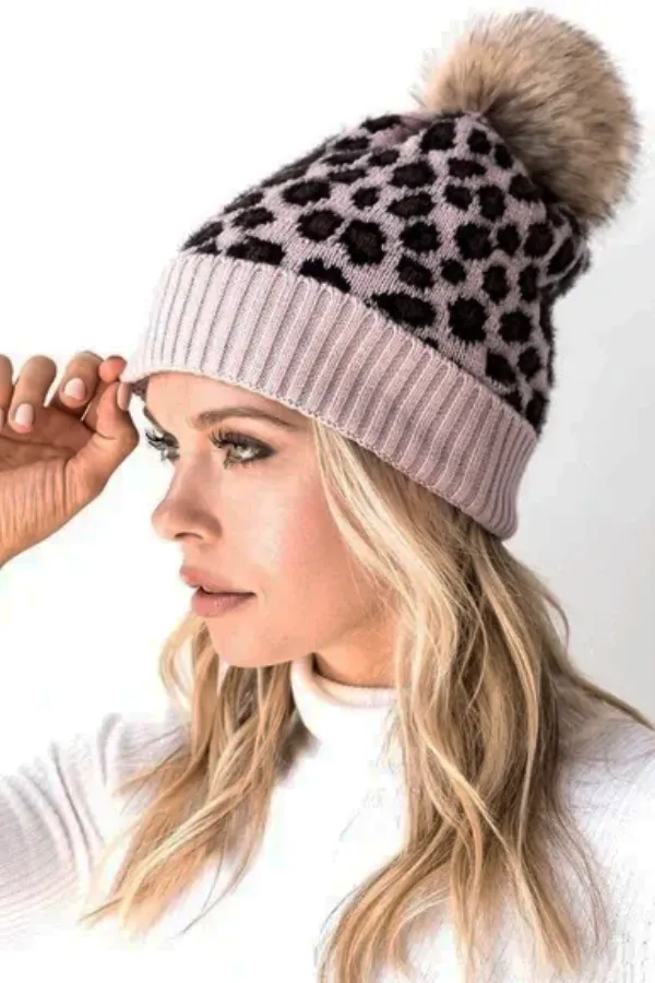 Leopard Print Beanie