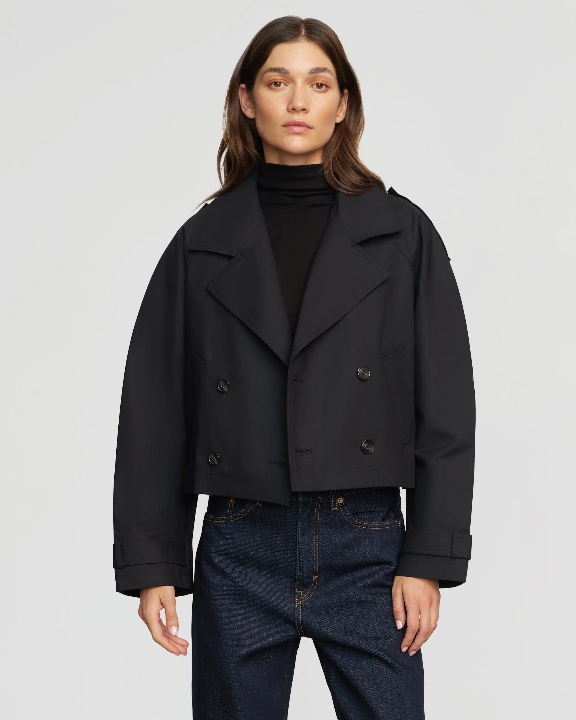 Luca Cropped Trench Jacket