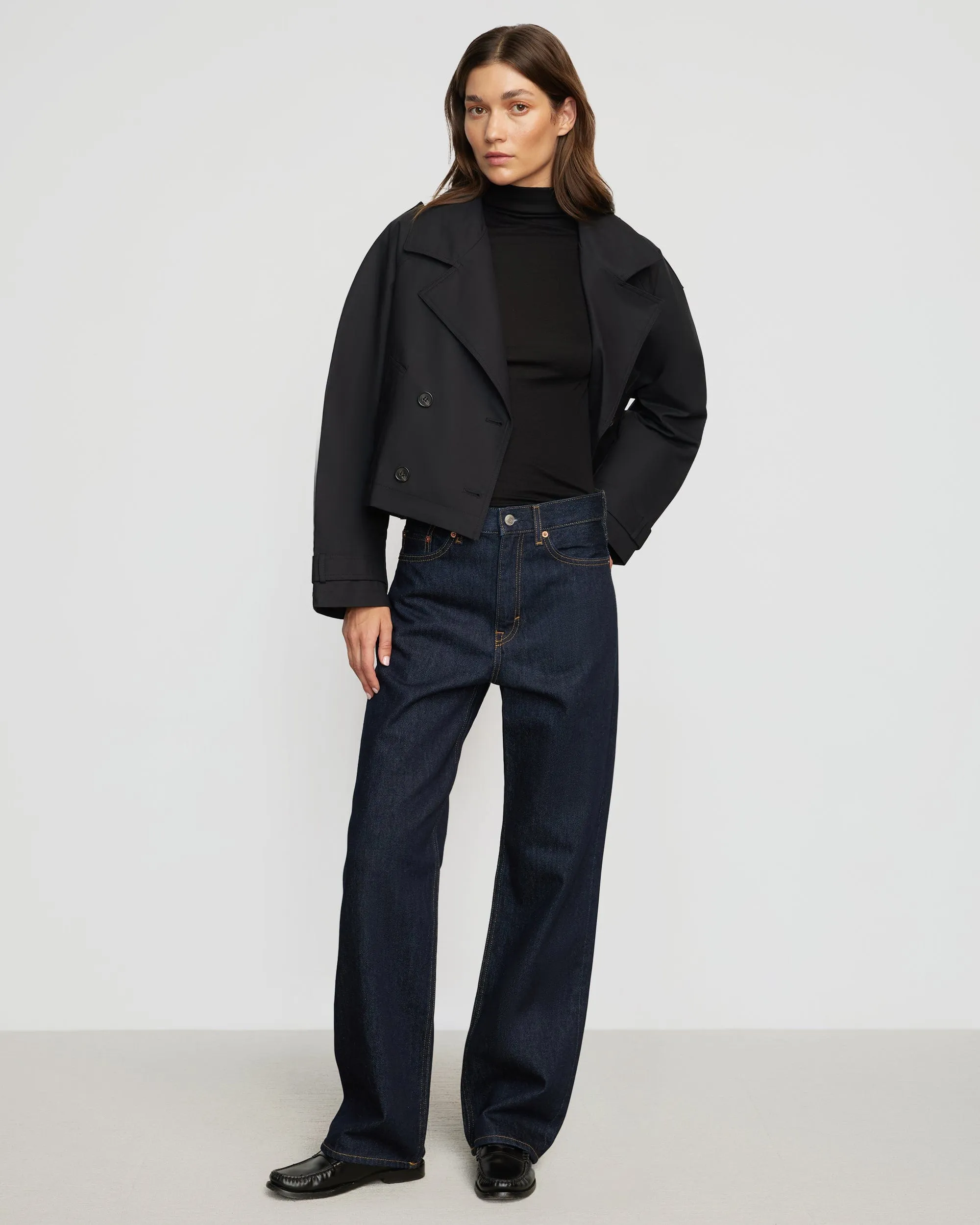 Luca Cropped Trench Jacket