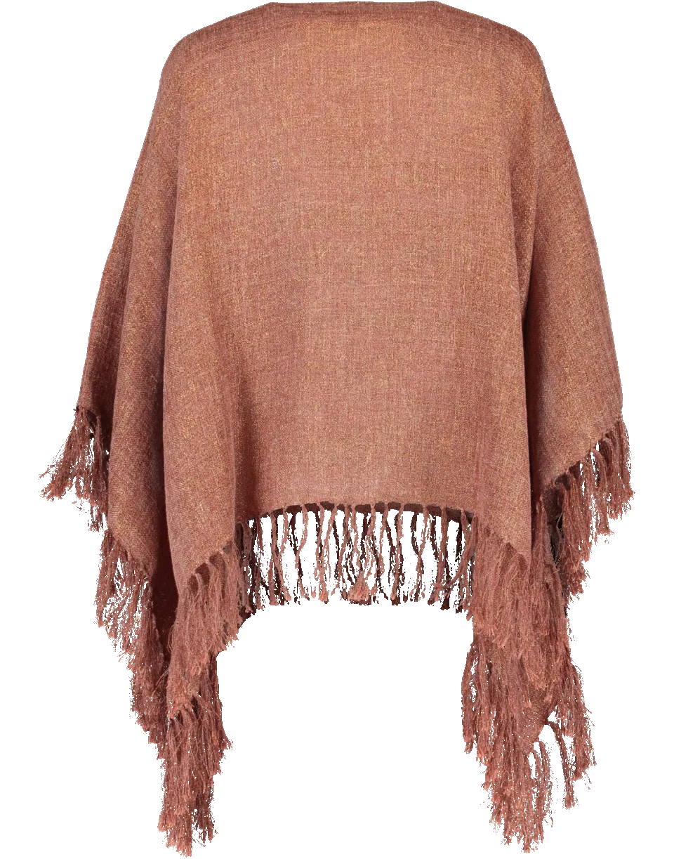 Lurex Pullover Poncho