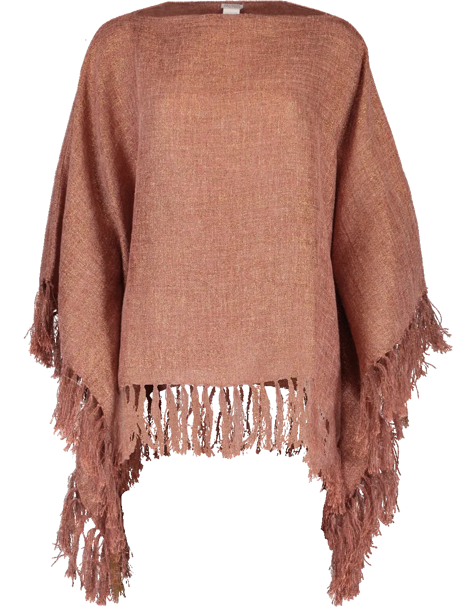 Lurex Pullover Poncho