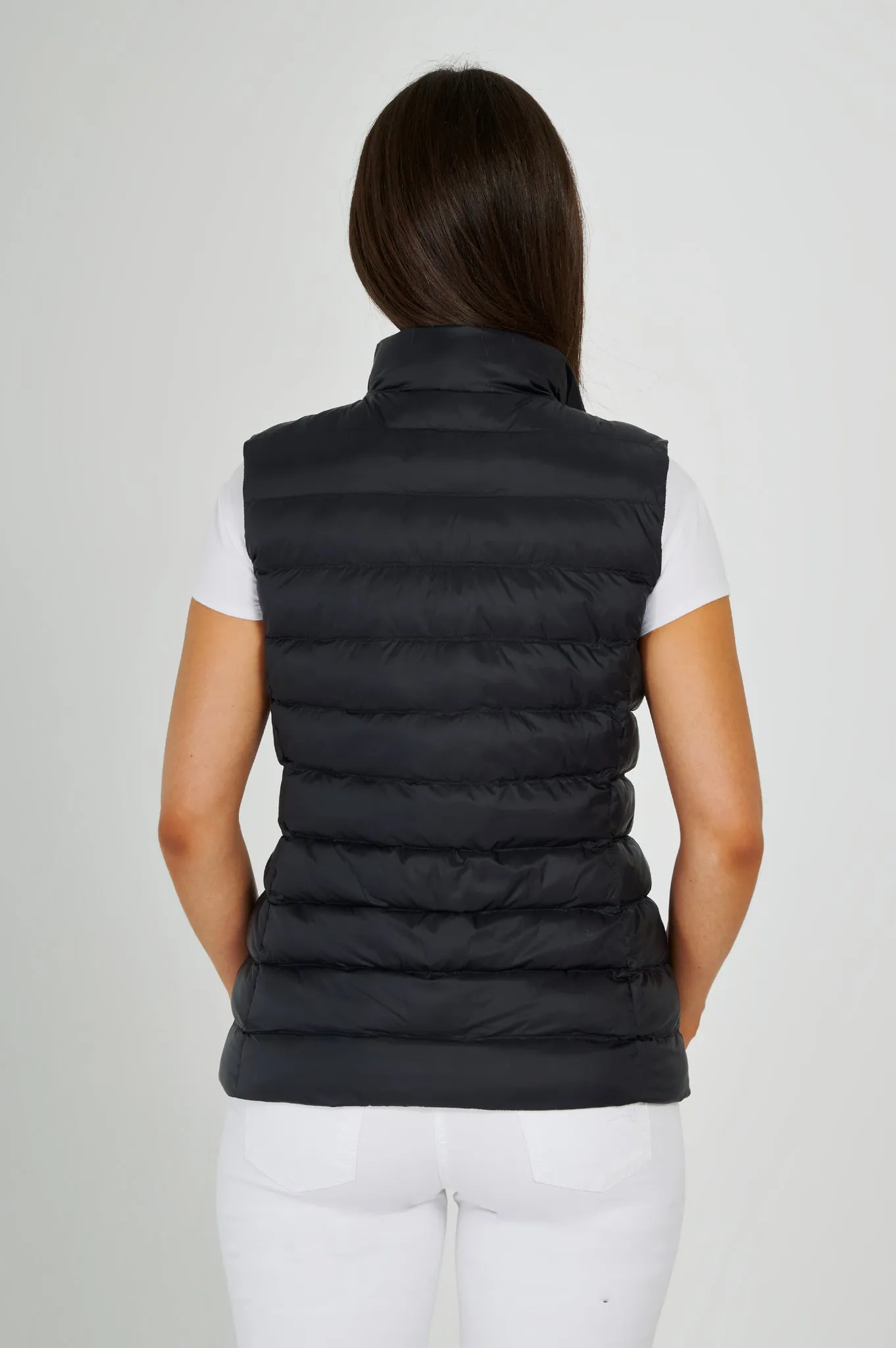 Melian Short Vegan Down Vest | Black