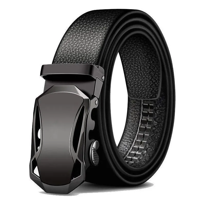 Men's Metal Luxury Brand Automatic Buckle Leather High Quality Belts - Business Casual ZDP001A