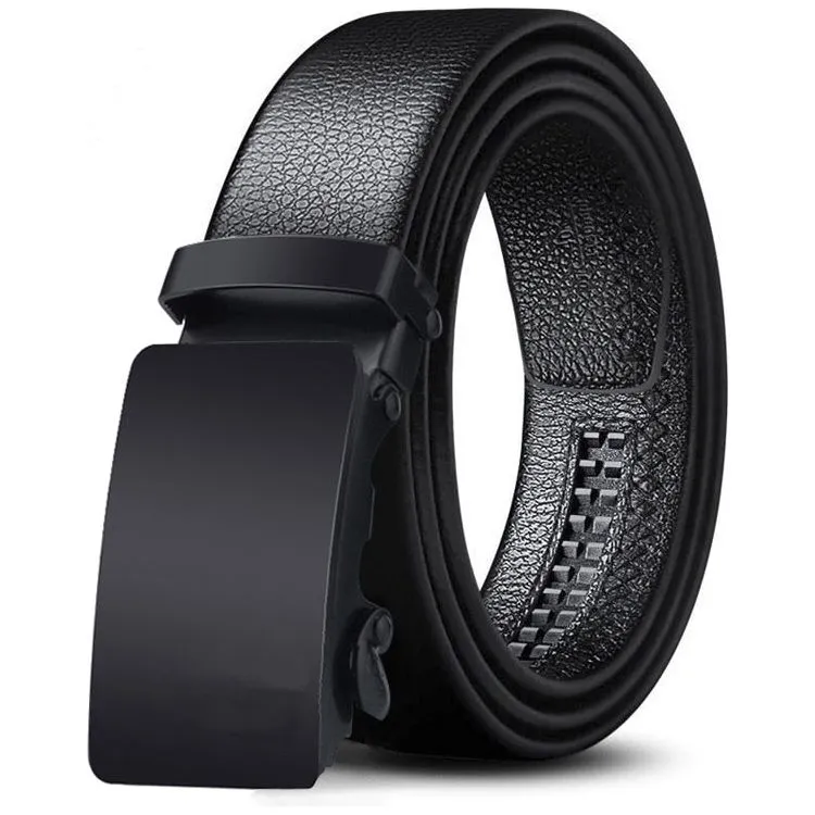 Men's Metal Luxury Brand Automatic Buckle Leather High Quality Belts - Business Casual ZDP001A