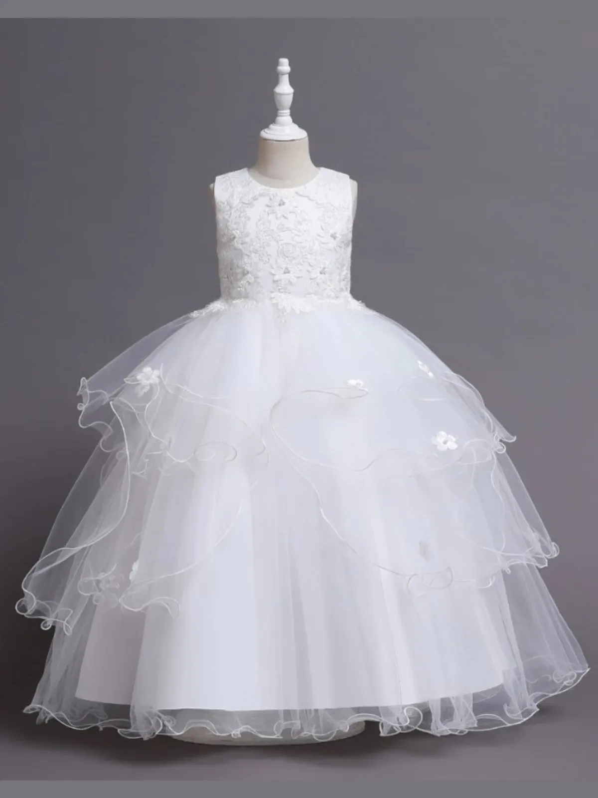 My Lovely Angel Layered Tulle Communion Dress