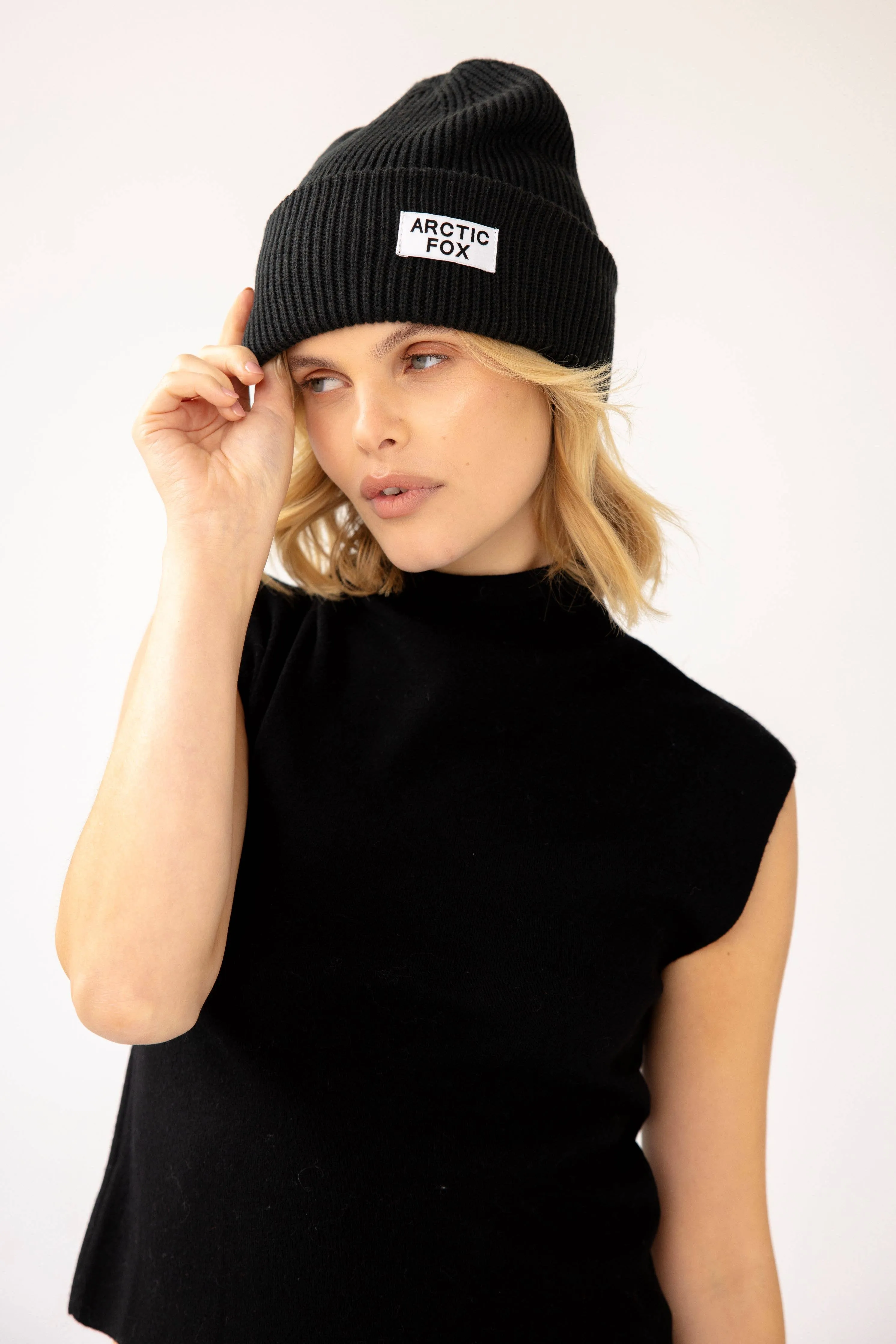 Recycled Beanie Hat | Black Onyx - AW24