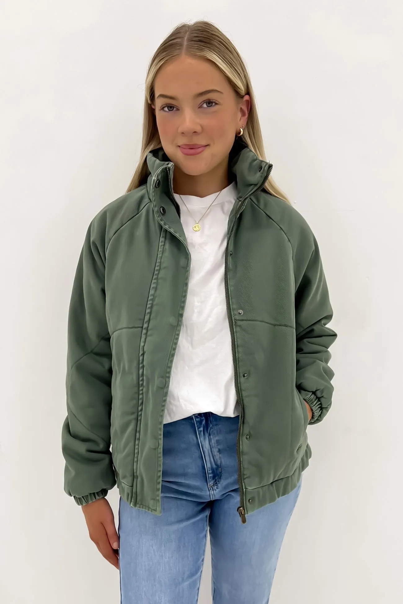 Rosalee Jacket Washed Green