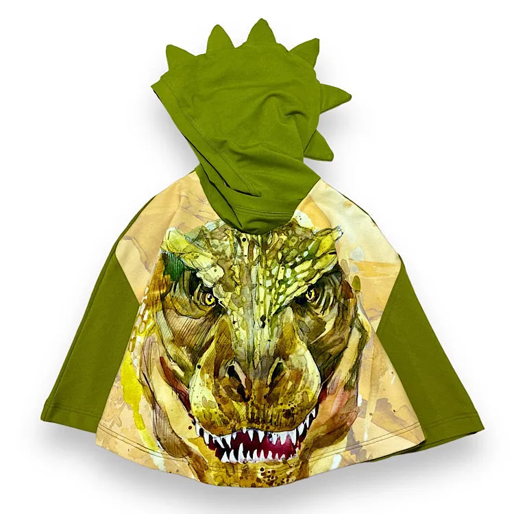 Size Med (3-6y) Winter Poncho - Scary Dino