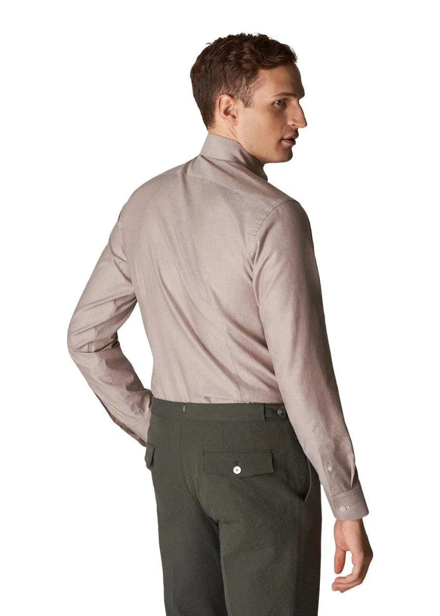 Slim-Wrinkle Free Oxford - Brown