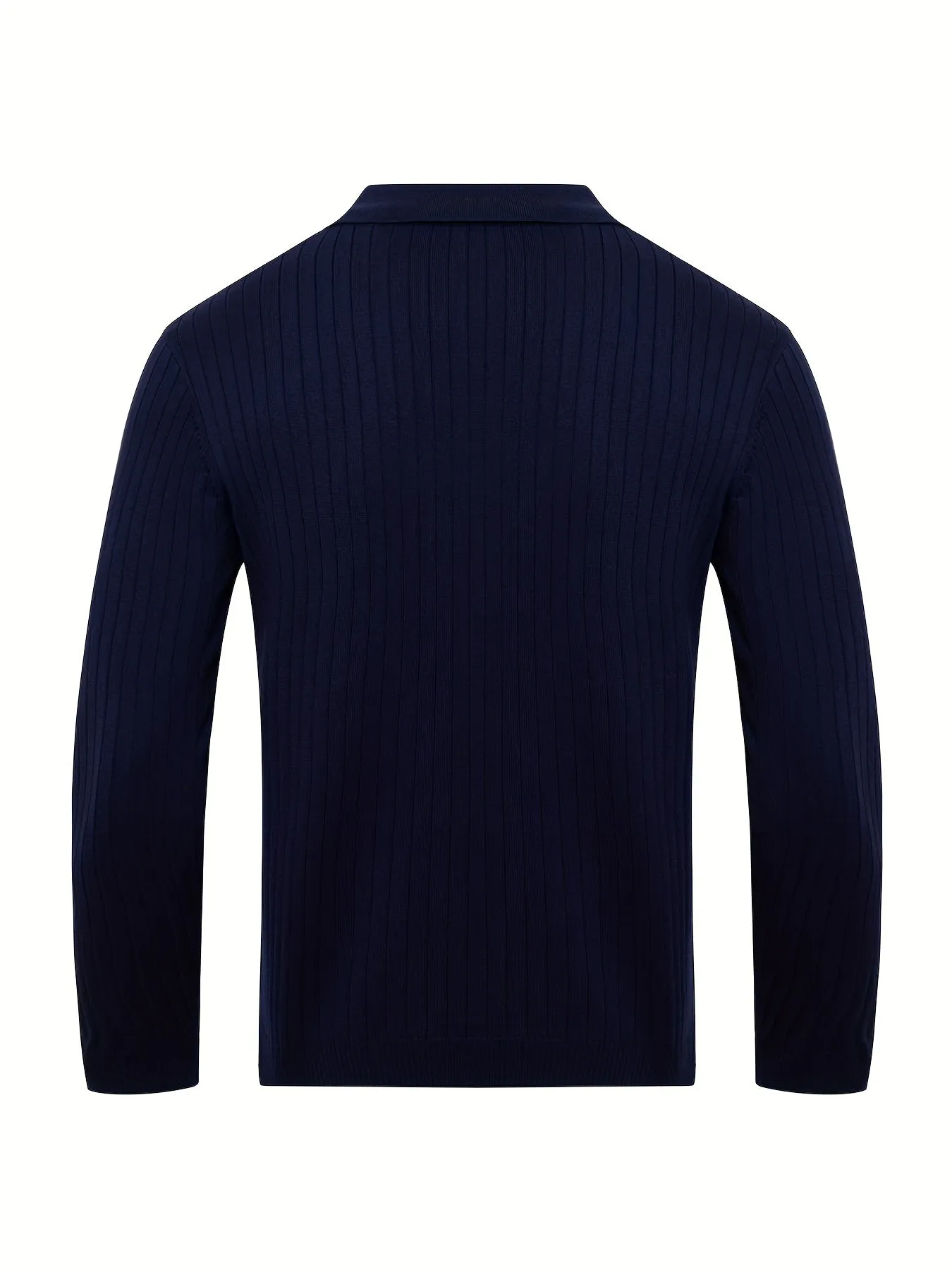 Stylish Chic Knit Shirt V-Neck Cotton Pullover Sweatshirt for Men | Perfect for Casual Days