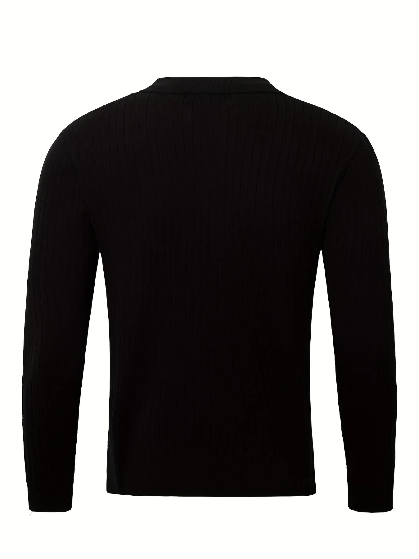 Stylish Chic Knit Shirt V-Neck Cotton Pullover Sweatshirt for Men | Perfect for Casual Days