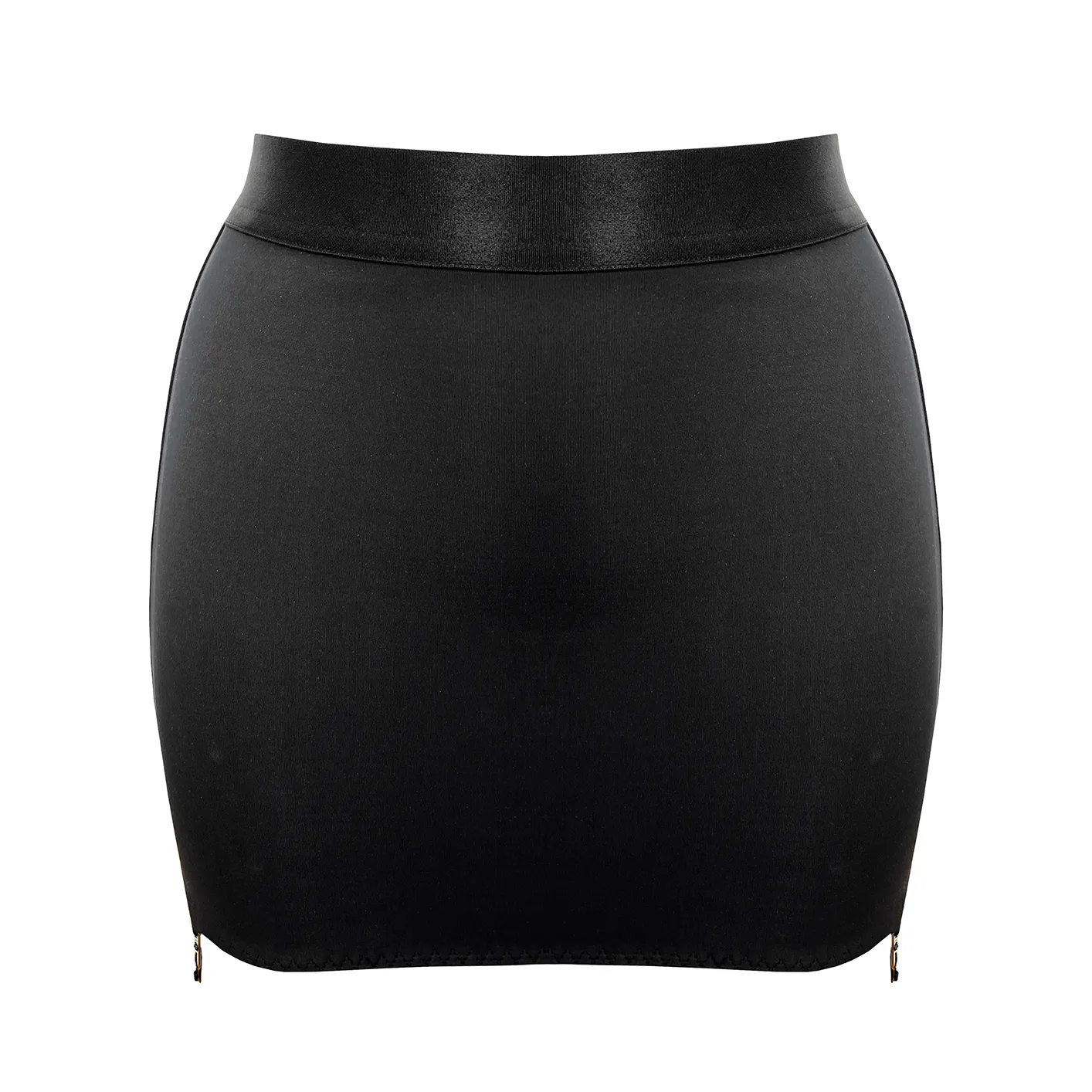 Syra open back skirt - black