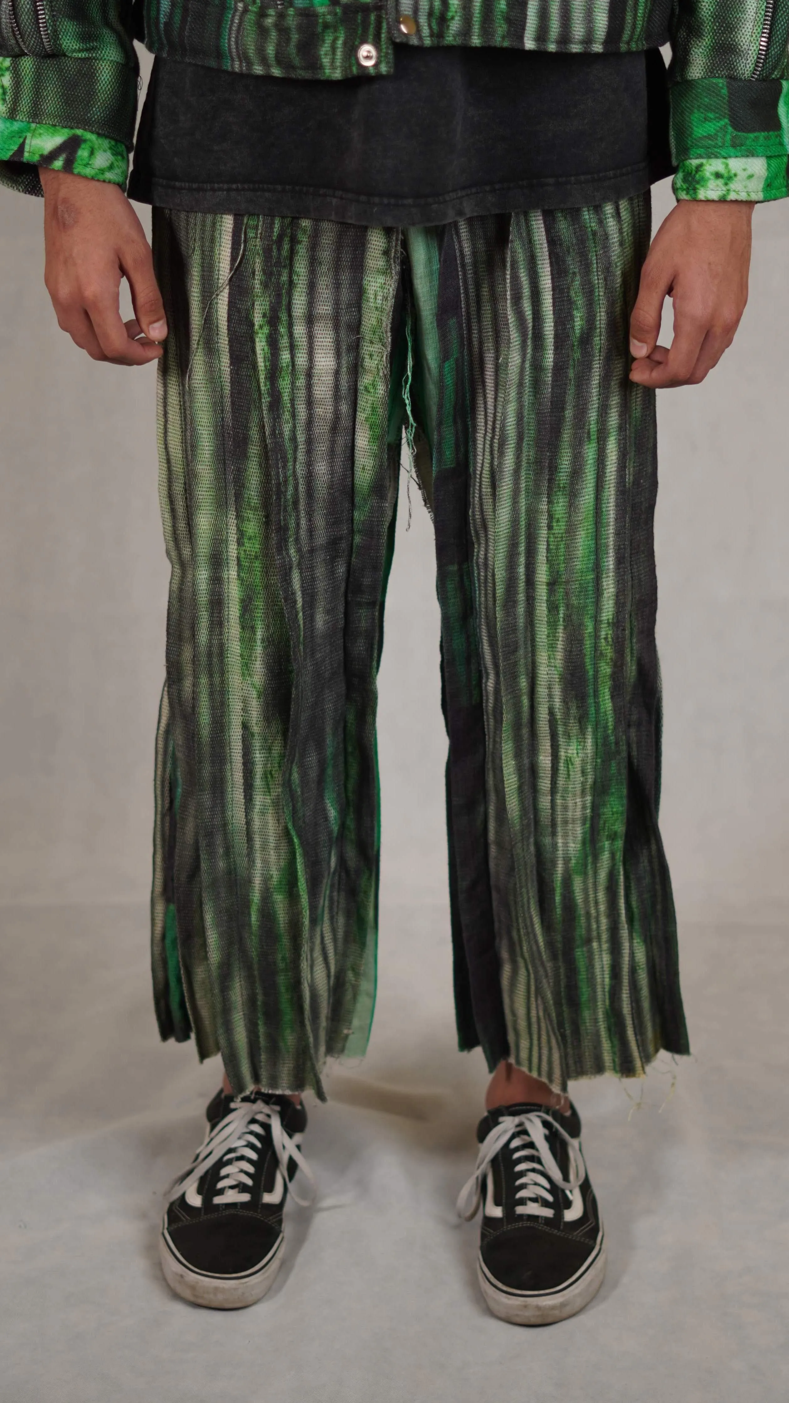 VIPER print handwoven party pants